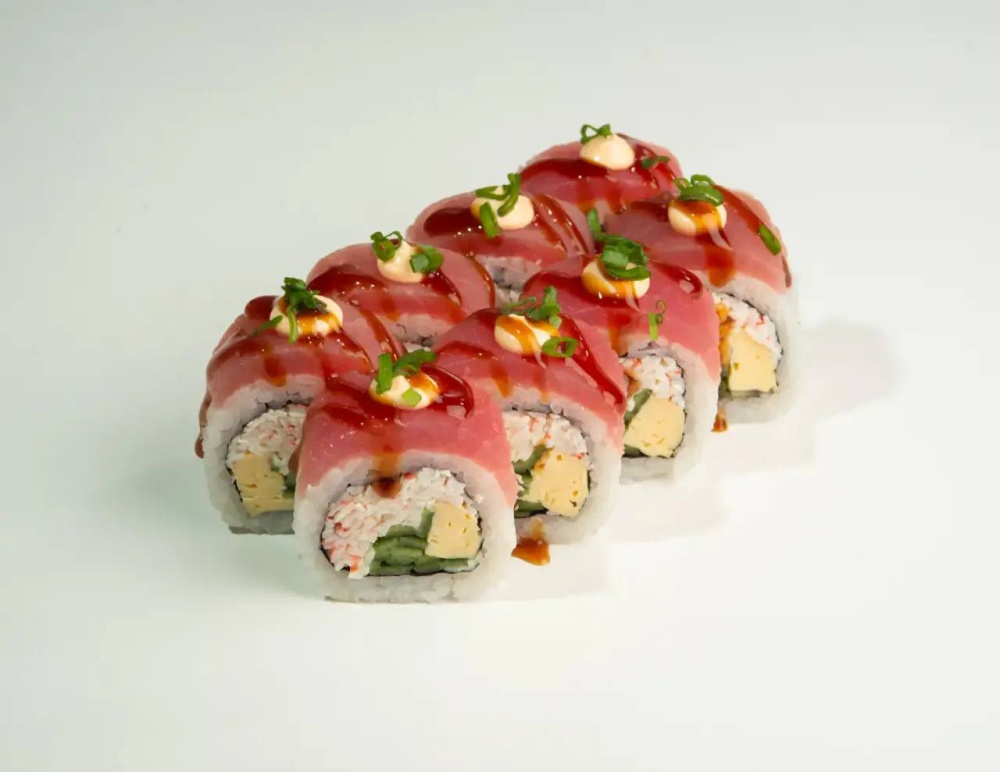 фото (4 шт)Большой туна с крабом