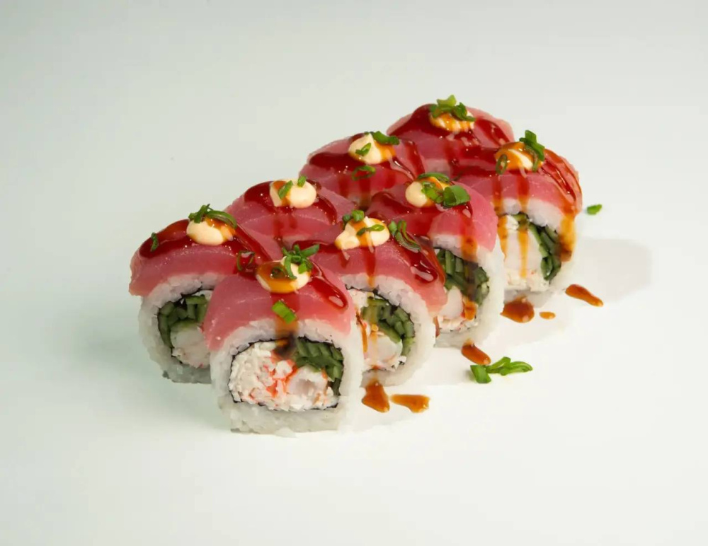 фото (8 шт)Большой туна с креветкой